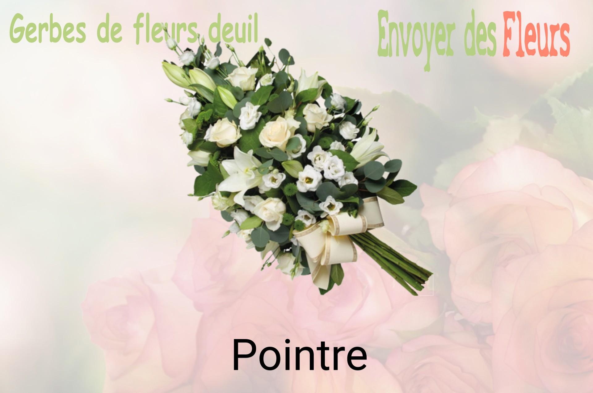 Gerbe de fleurs de deuil livrée à Pointre